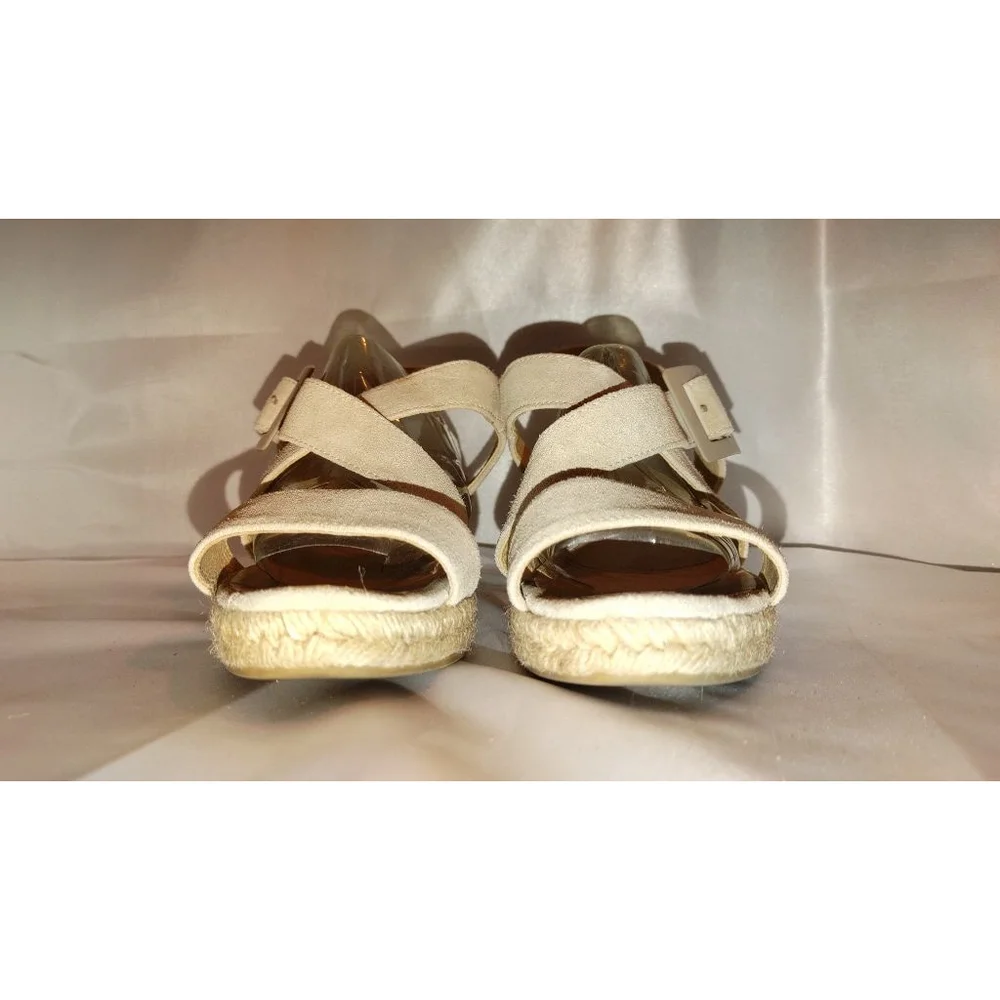 Eric Michael Lago Suede Sandals Size 8